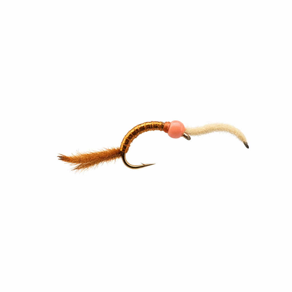Two Tone Firebead Sparkle Worm - Fly Pattern Recipe & Instructions | Cutty